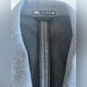 Zara Men’s size L grey peacoat jacket.
